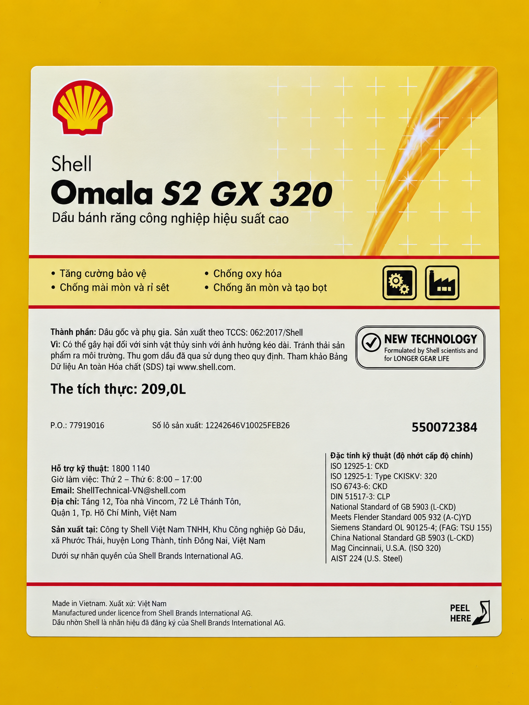 Shell Omala S2 GX 320