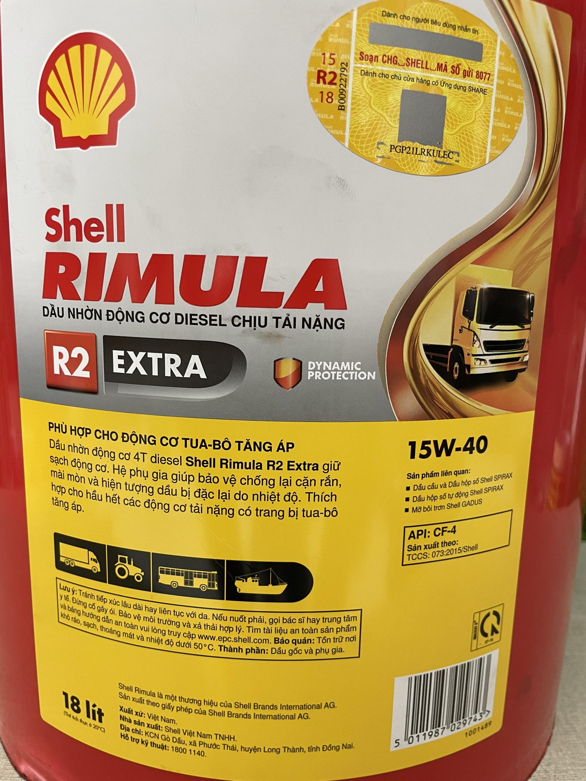 Shell Rimula R2 Extra 15W-40