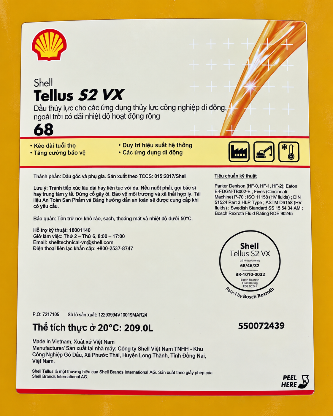 Shell Tellus S2 VX 68