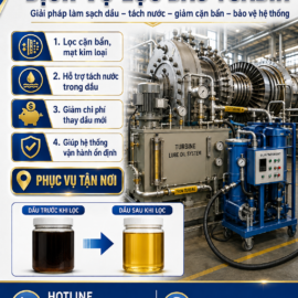 Dịch Vụ Lọc Dầu Tuabin Công Nghiệp Tại Nhà Máy