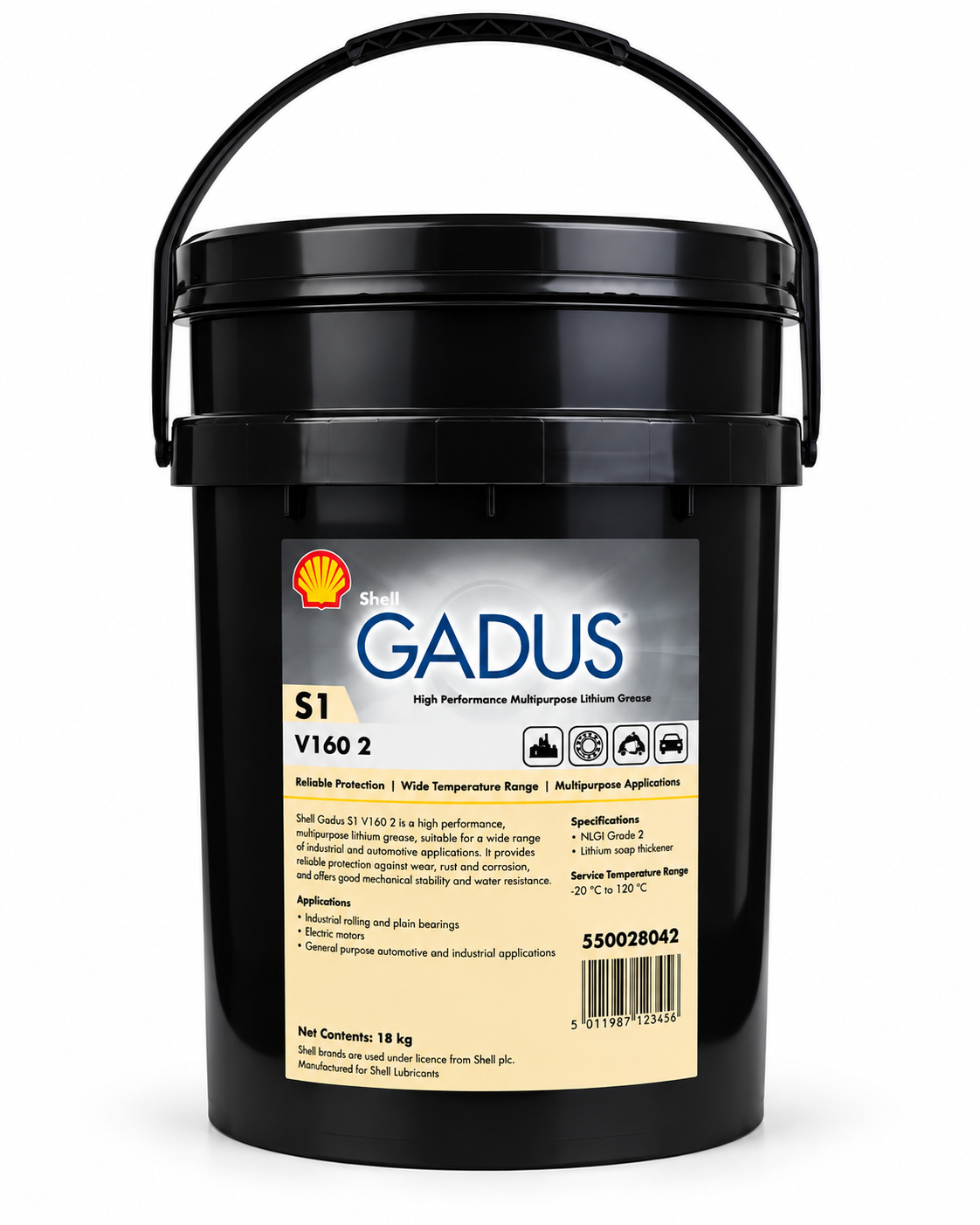Shell Gadus S1 V160 2 – Mỡ Vòng Bi Bánh Xe NLGI 2