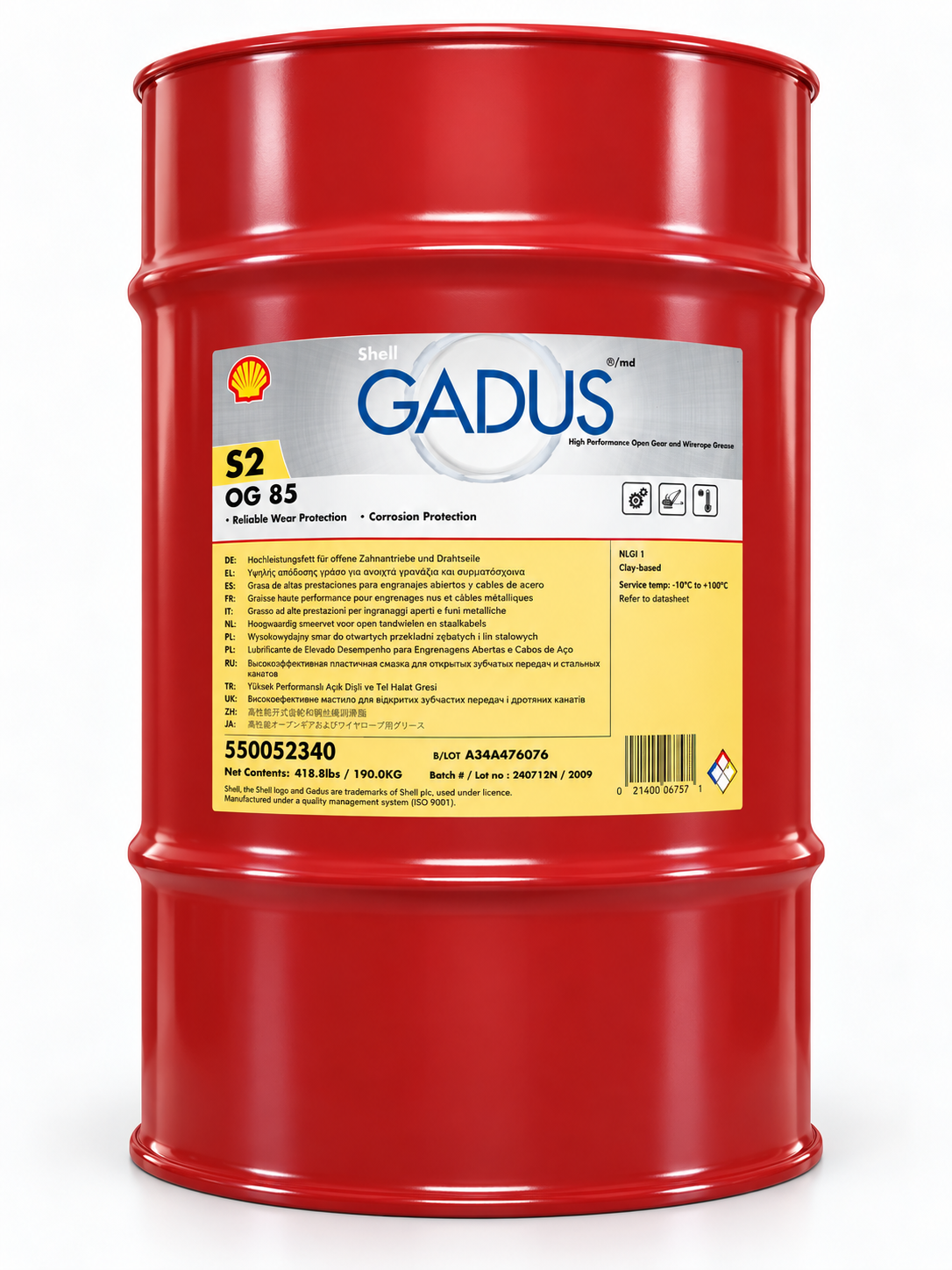 Shell Gadus S2 OG 85 – Mỡ Bánh Răng Hở Tải Nặng