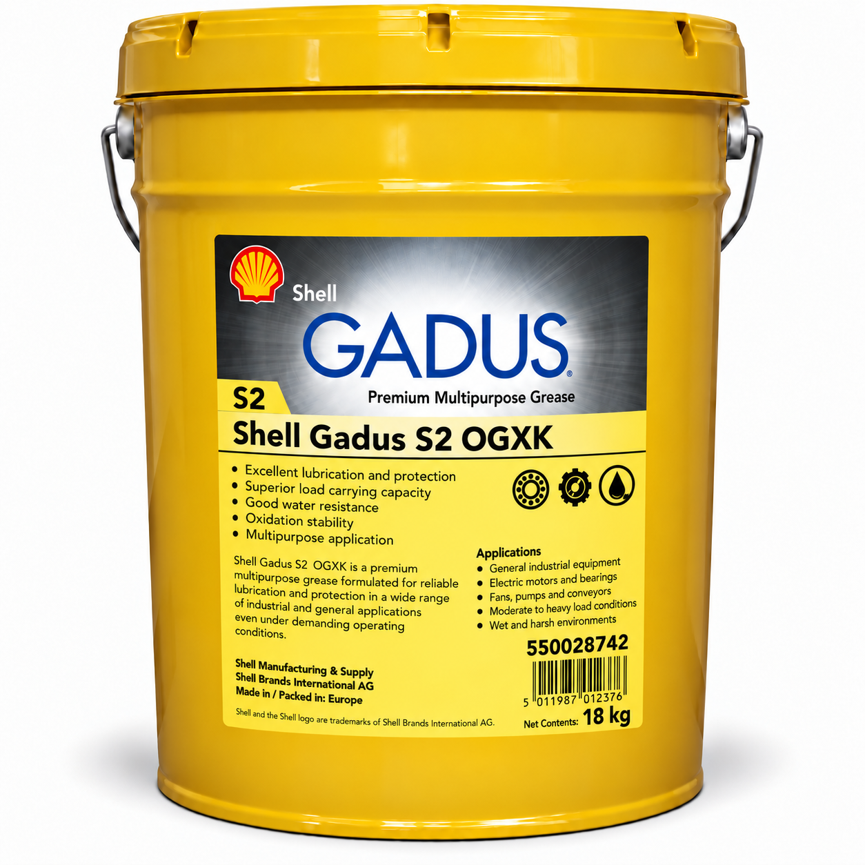Shell Gadus S2 OGXK – Mỡ Bánh Răng Hở Chịu Tải Nặng