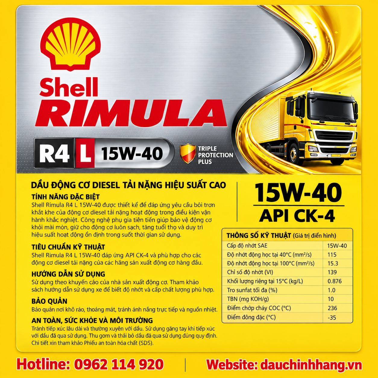 Shell Rimula R4 L 15W-40